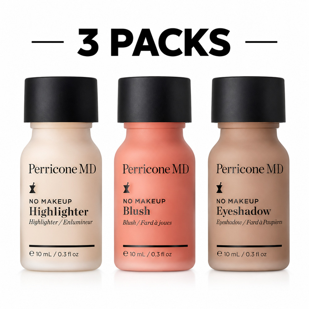 Perricone MD No Makeup 3-Piece Set Blush Eyeshadow Highlighter 10ml